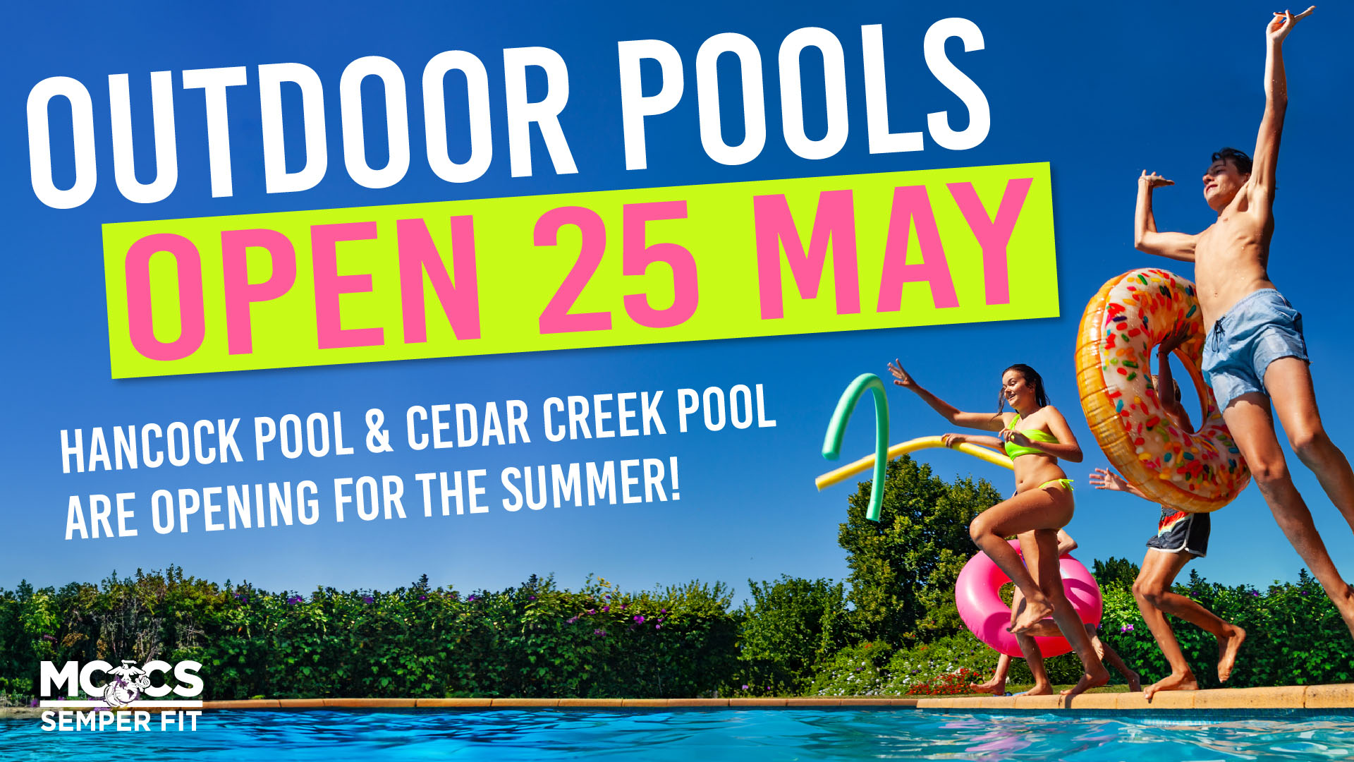 Pools Open May 25